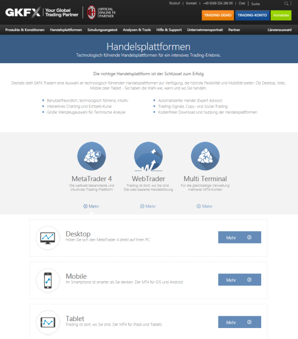 Forex handelsplattform vergleich