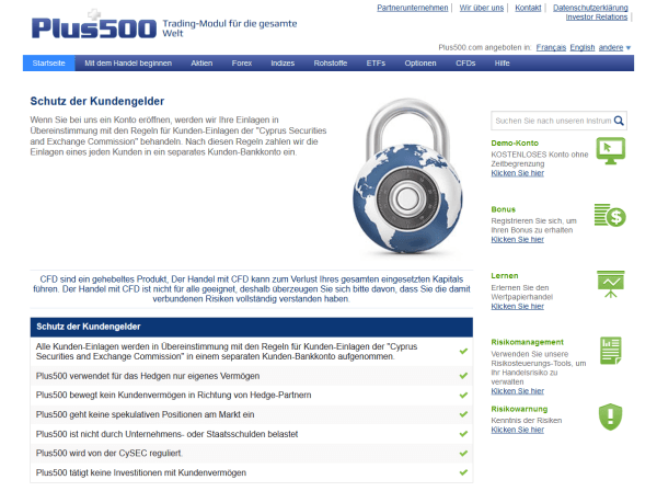 Einlagensicherung wird groß geschrieben