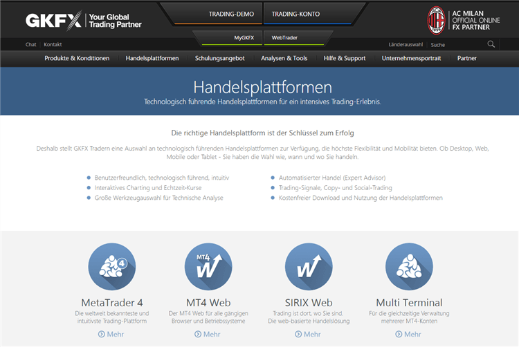 Ein Einblick in die GKFX Handelsplattformen