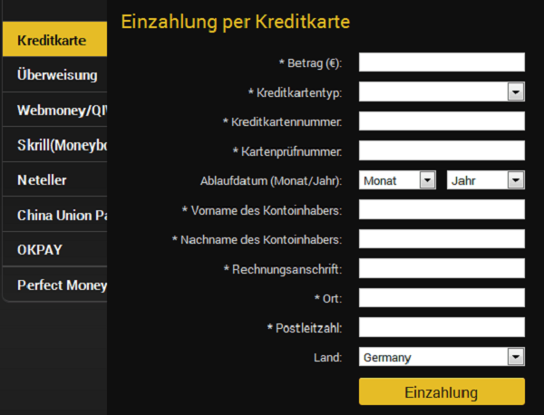Die Zahlungsmethoden im Überblick