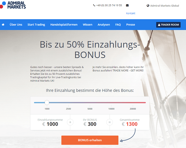 Admiral Markets Bonus CFD Trading