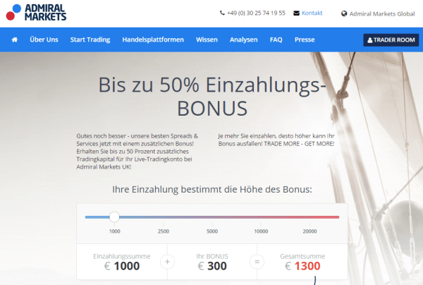 Admiral Markets Bonus