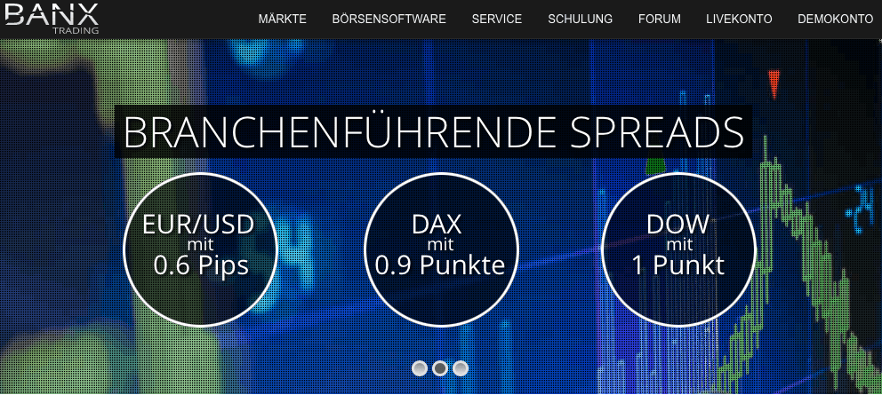 Webauftritt Banx