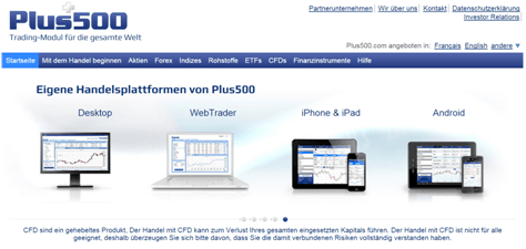 plus500 handelsplattform mobil