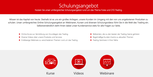 Das informative Schulungsangebot des Brokers