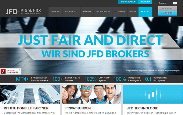 JFD Brokers hat einiges zu bieten