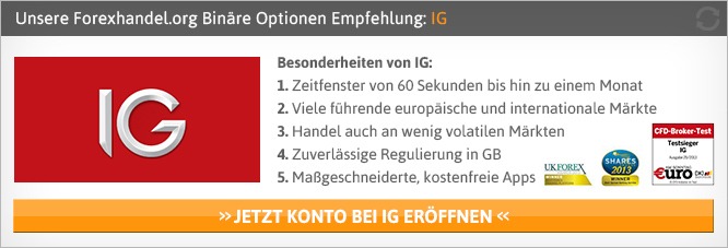 IG Binäre Optionen Test - Wichtige Erfahrungen