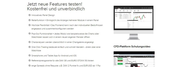 Die CFD Handelsplattform von Flatex im Überblick