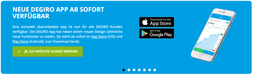 Bestes Online Depot mit DEGIRO App