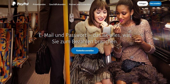 PayPal Zahlungsmittel