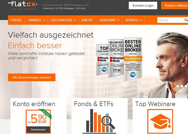flatex Testsieger Alternative