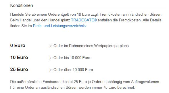 Die DKB Bank Depot Kosten für Orders im Überblick