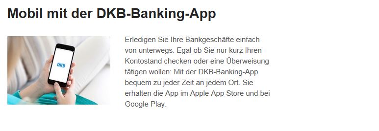 Mobile DKB Bank App kostenlos verfügbar