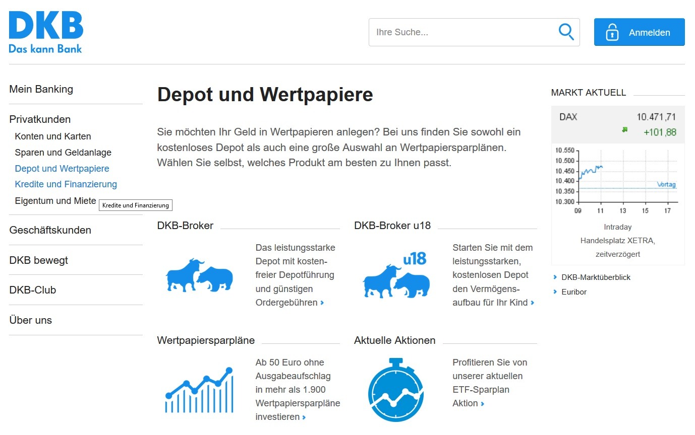 DKB Bank Depotübertrag mit Prämie