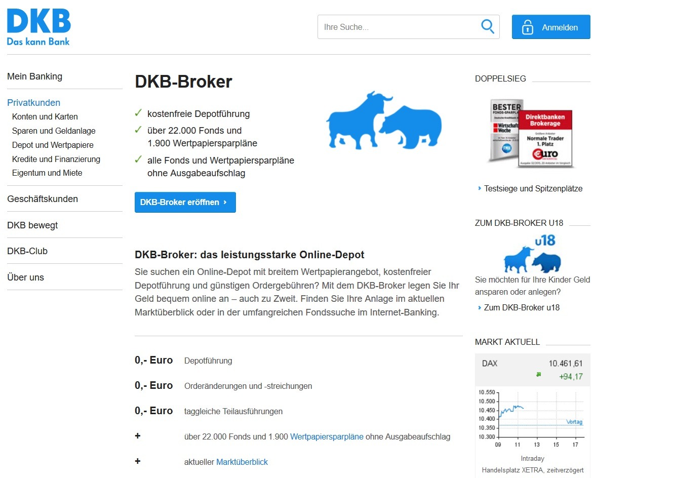 DKB Bank Depotübertrag mit Prämie
