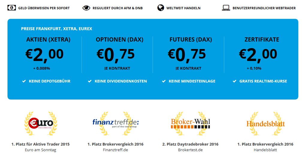 Der Online Broker Degiro auf einen Blick