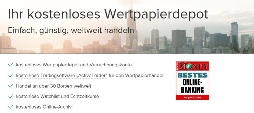 Die Leistungen und Kosten der Consorsbank auf einen Blick