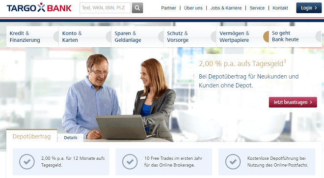 Depotübertrag Targobank