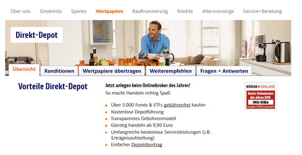Ing DiBa direkt depot