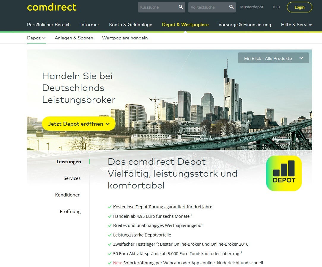 Comdirect Depotübertrag Prämie Comdirect Depotübertrag Prämie