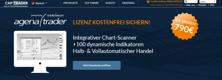 CapTrader Agena Trader kostenfreie Lizenz