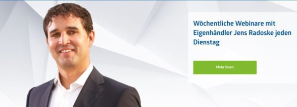 Hier finden Trader wöchentlich Webinare