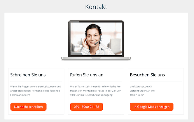 direkbroker.de Kundenservice