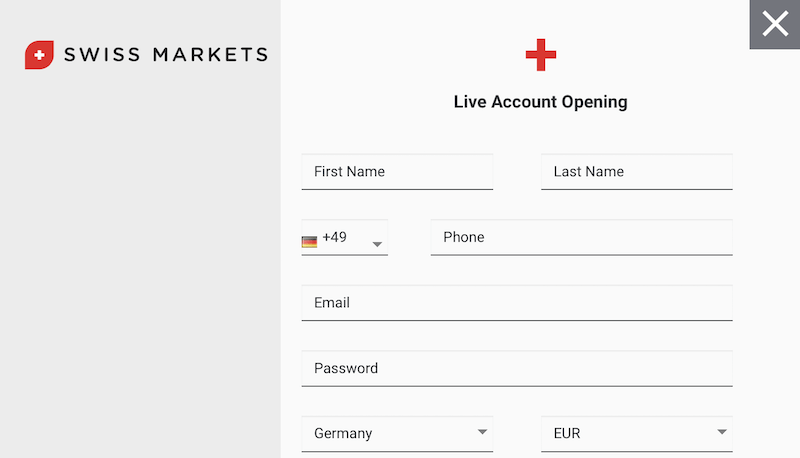 Swiss Markets Kontoeröffnung