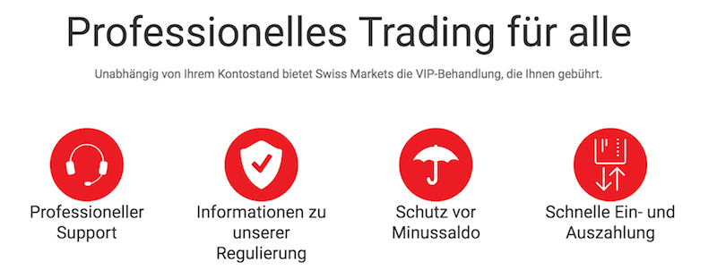 Swiss Markets Vorteile