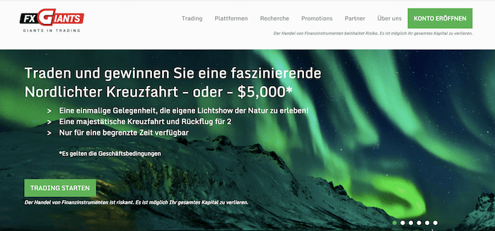 FXGiants Erfahrungen Homepage