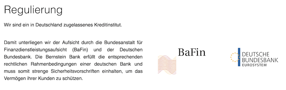 Bernstein Bank Regulierung