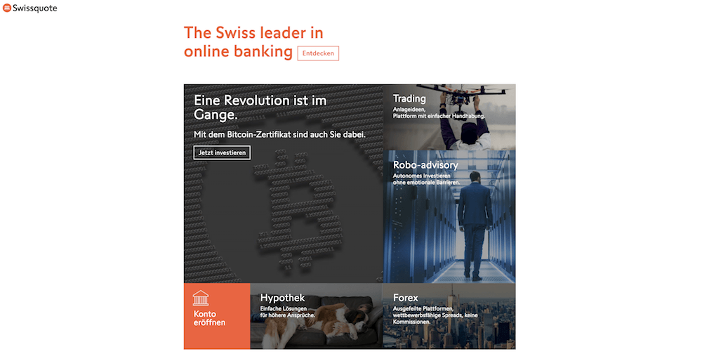 Swissquote Homepage