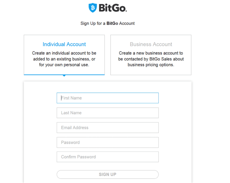 BitGo Web Wallet
