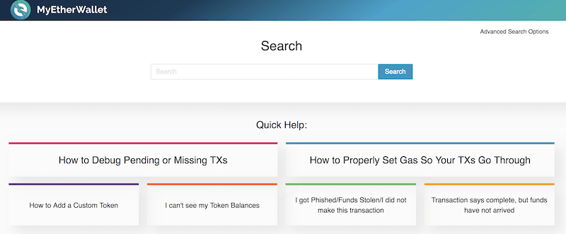 MyEtherWallet FAQs