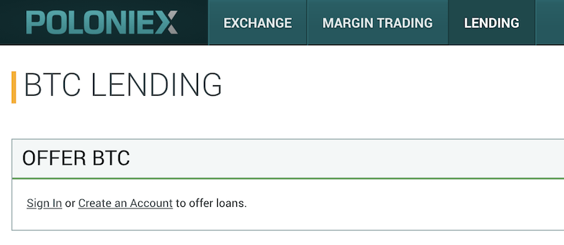 Poloniex Lending