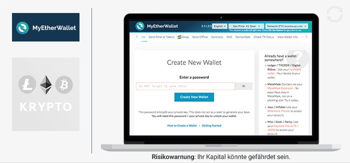 MyEtherWallet Erfahrungen von Brokervergleich.net