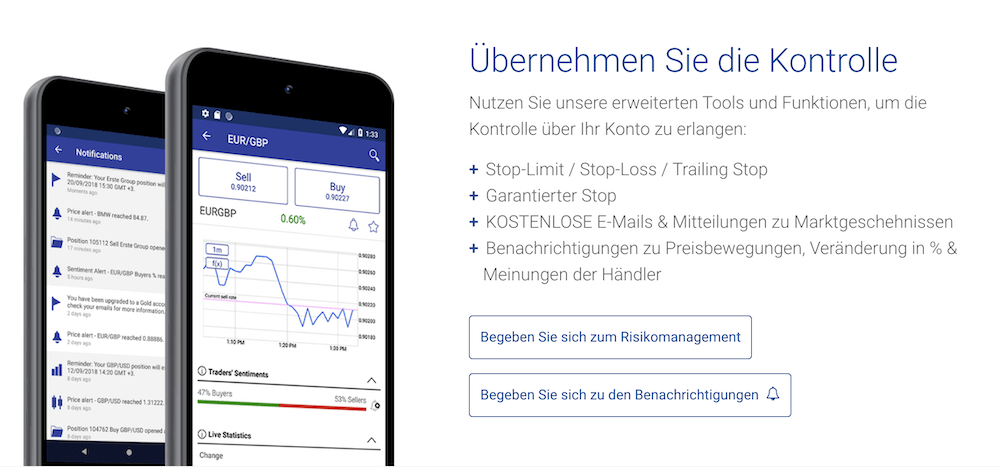 Plus500 App Benachrichtigungen