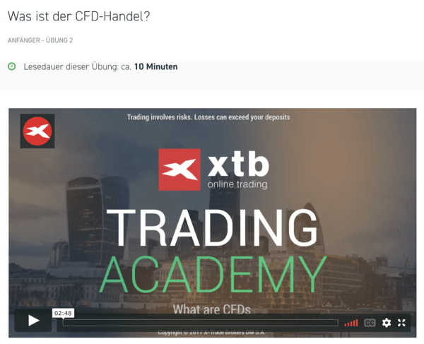 XTB Trading-Academy Hebel Erklärung