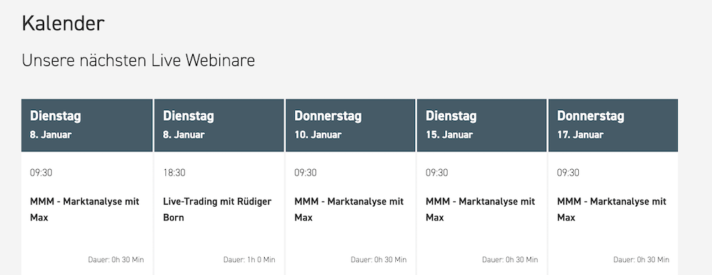 XTB Live-Webinare