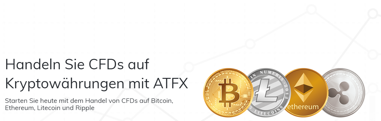 ATFX bietet den Handel von CFDs auf Kryptowährungen an