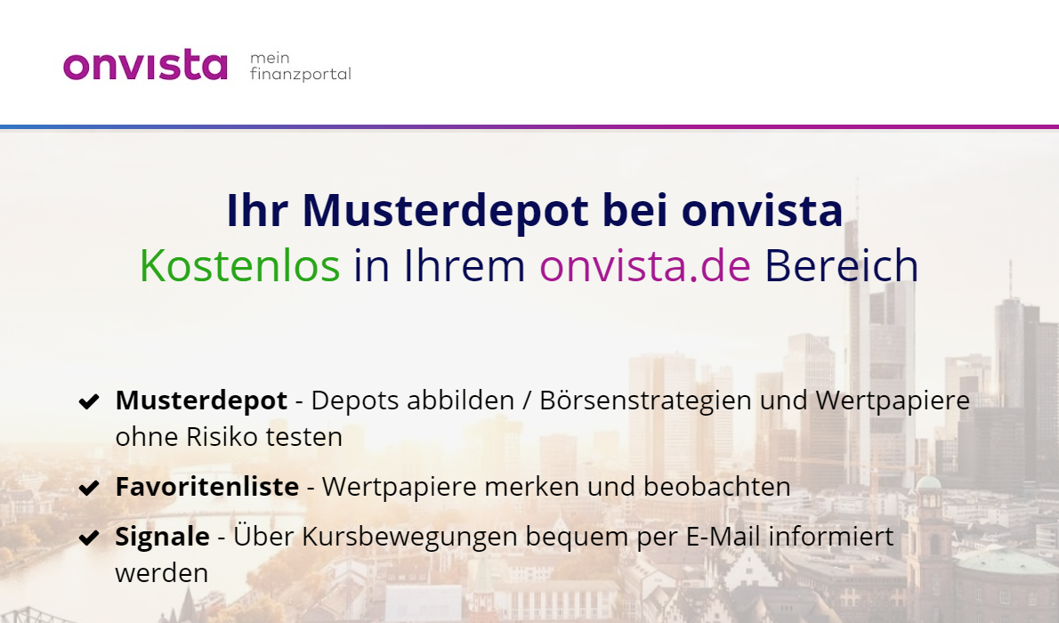 Musterdepot Vergleich Musterdepot Vergleich