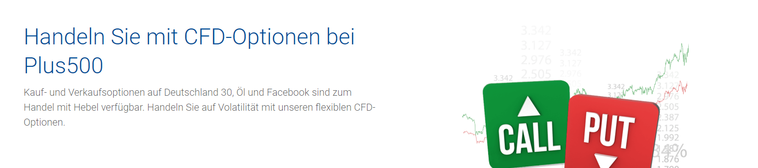 CFDs auf Optionen sind bei Plus500 ebenfalls handelbar.