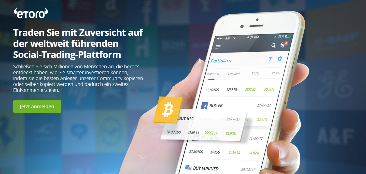 eToro Bitcoin senden