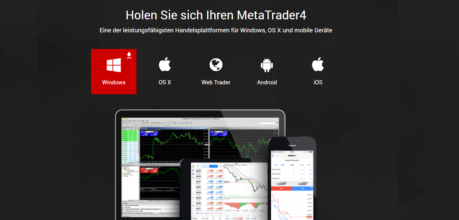 Tickmill Währungspaare traden