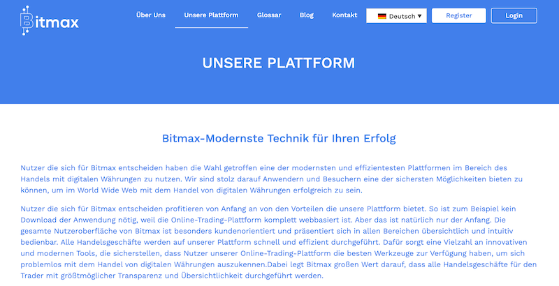 Bitmax Plattform